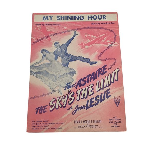 My Shining Hour 1943 Vintage Sheet Music Piano Voice Easy Listening Musical - Picture 1 of 4